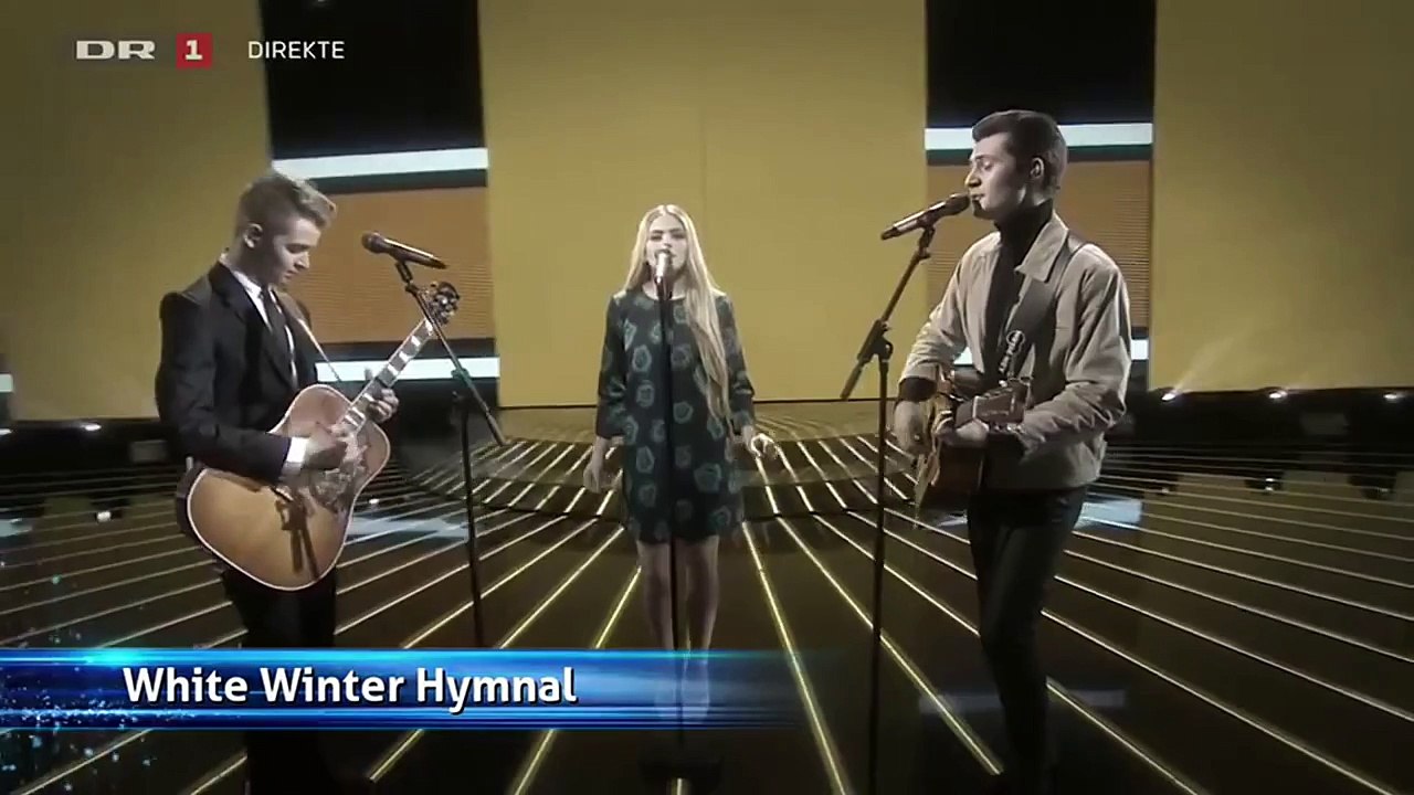 Ivarsson, Bang & Neumann - White Winter Hymnal - Fleet Foxes - liveshow 1 - X FACTOR 2015 - DR1