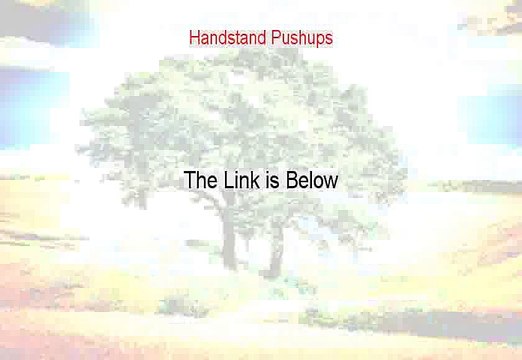 Handstand Pushups Download Free [Instant Download]