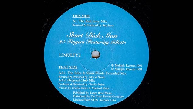 20 Fingers Featuring Gillette ‎- Short Dick Man (The Red Jerry Mix) (A)