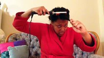 Curls for Natural Hair: Flexi Rods and Coconut Oil (Electric Hot Comb-Optional)