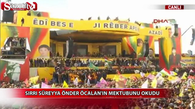 Sırrı Süreyya Önder Öcalan'ın mektubunu okudu
