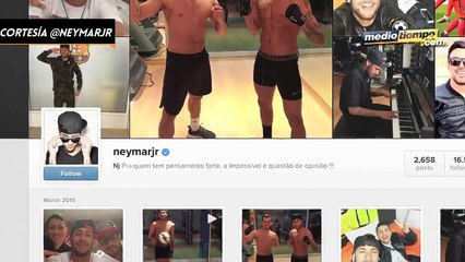 Neymar domina en calzones, y toca el piano