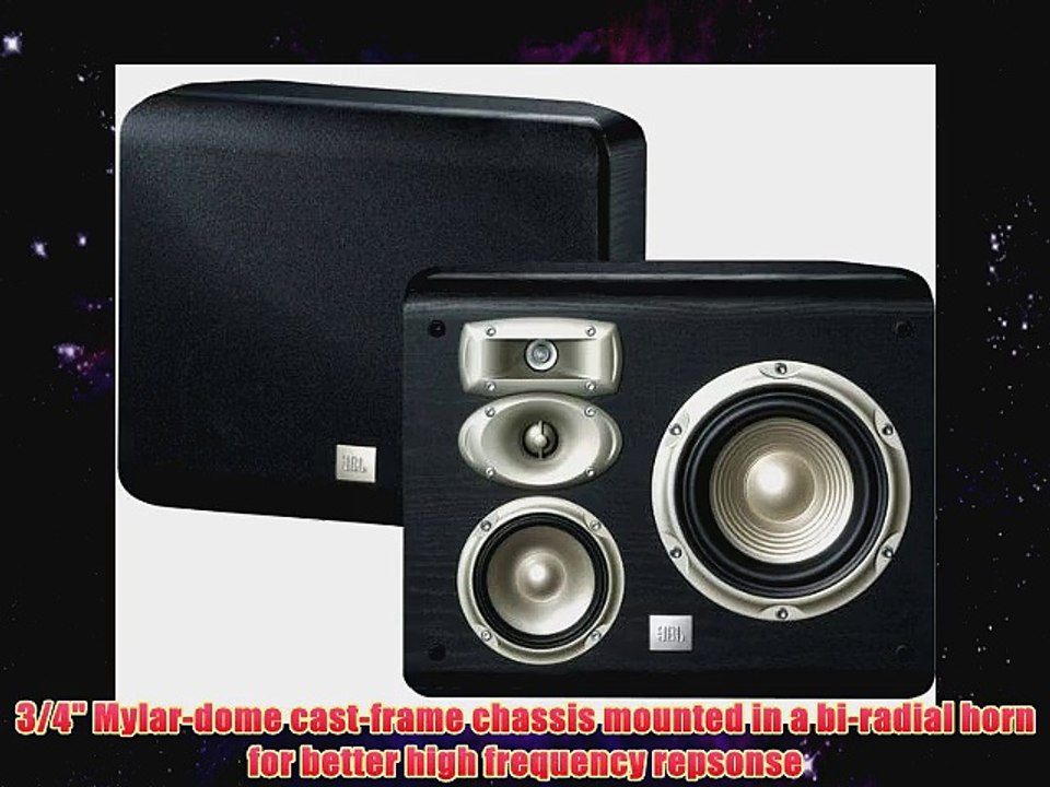 JBL L820 4Way High Performance 6inch WallMountable Bookshelf Loudspeaker Black Pair