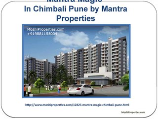 Buy Luxury Apartments In Mantra Magic Chimbali Pune