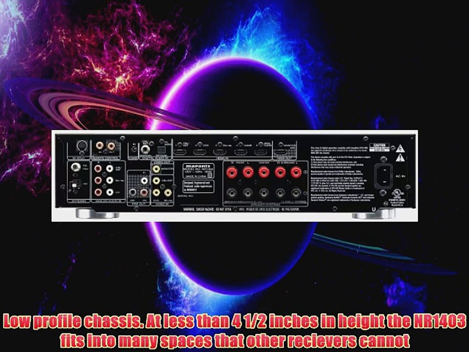 Marantz NR1403 Slim Line 51Channel Home Theater AV Receiver