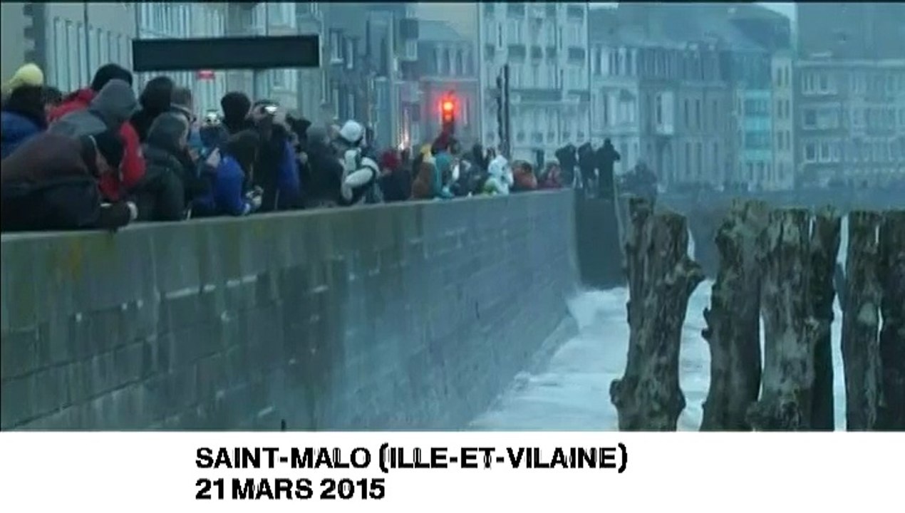 Grande marée : à Saint-Malo, les touristes "un peu déçus"