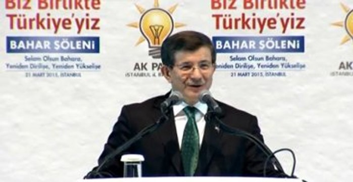 Başbakan Davutoğlu 'Bahar Şöleni'nde Konuştu
