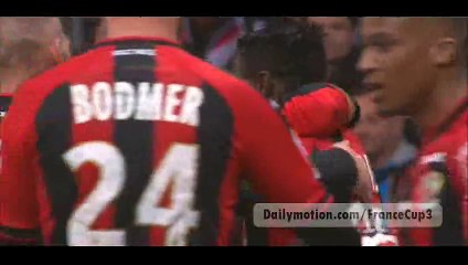 Goal Eduardo - Olympique lyon 0-1 Nice - 21-03-2015