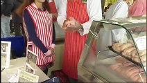 Rare Video of Reham Khan Cooking And Selling  Sausages