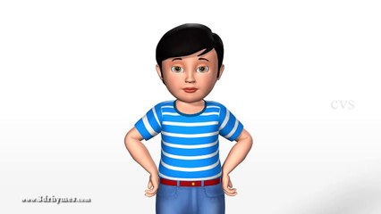 Learning Actions For kids - 3D Animation Preschool Rhymes for children