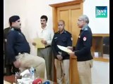 Sepoys slipped while saluting IG Punjab during a ceremony