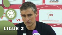 Conférence de presse Dijon FCO - Valenciennes FC (1-1) : Olivier DALL'OGLIO (DFCO) - David LE FRAPPER (VAFC) - 2014/2015