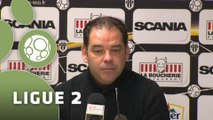 Conférence de presse Angers SCO - Havre AC (1-0) : Stéphane MOULIN (SCO) - Thierry GOUDET (HAC) - 2014/2015