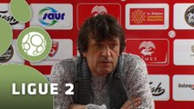 Conférence de presse Nîmes Olympique - Tours FC (3-2) : José  PASQUALETTI (NIMES) - Gilbert  ZOONEKYND (TOURS) - 2014/2015