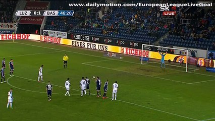 Matias Delgado 0:2 Penalty Kick | Luzern - Basel 21.03.2015 HD