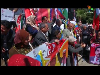 Venezuela solidarity rally held in Gaza Strip