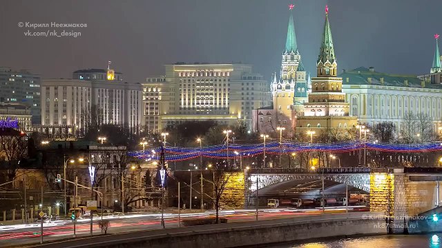 Москва 2014 Timelapse in Motion (Hyperlapse by Кирилл Неежмаков)