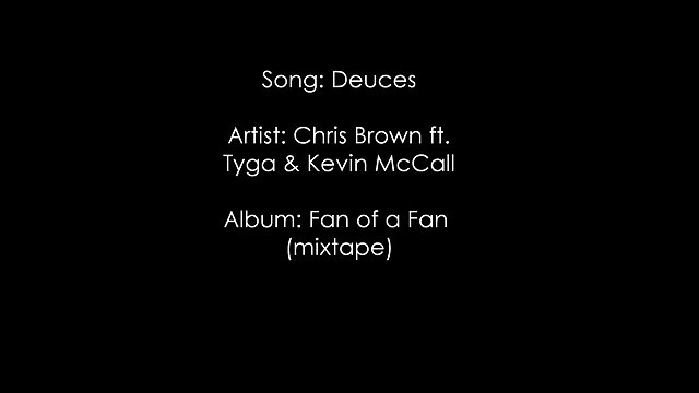 Deuces - Chris Brown - Lyrics (Dirty)