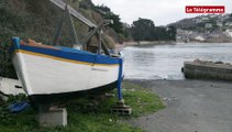 Marée du siècle. Pleine mer sur la baie de Saint-Michel-en-Grève à Locquirec