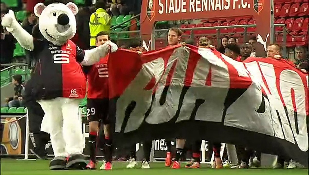 Stade Rennais F.C. / Nantes - Entrée des Rennais à l'échauffement