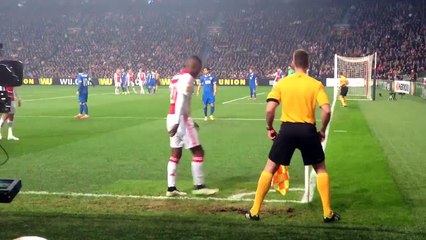 New corner kick routine from Ajax's Riechedly Bazoer