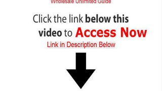 Wholesale Unlimited Guide Download - Free of Risk Download