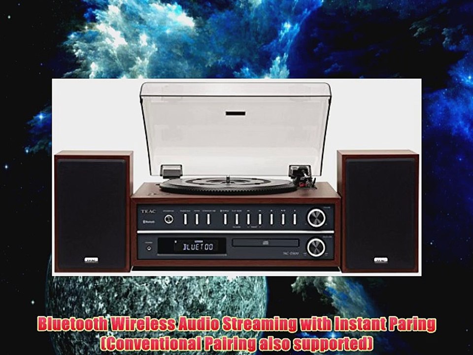 Teac MCD800CH AllInOne Turntable Speaker System with Bluetooth