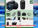 Canon EOS Rebel T5i Digital SLR Camera Kit with 1855mm STM Lens and Canon EF 75300mm III Lens 32GB Greens Camera Package