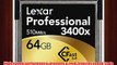 Lexar Professional 3400x 64GB CFast 20 Card Up to 510MBs Read wImage Rescue 5 Software LC64GCRBNA3400