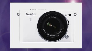 Nikon 1 J3 142 MP HD Digital Camera System with 1030mm VR and 30110mm VR 1 NIKKOR Lenses White