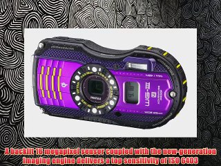 Pentax Optio WG3 GPS purple 16 MP Waterproof Digital Camera with 3Inch LCD Screen Purple