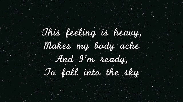 Zedd & Lucky Date Featuring Ellie Goulding - Fall Into The Sky (Lyric Video)