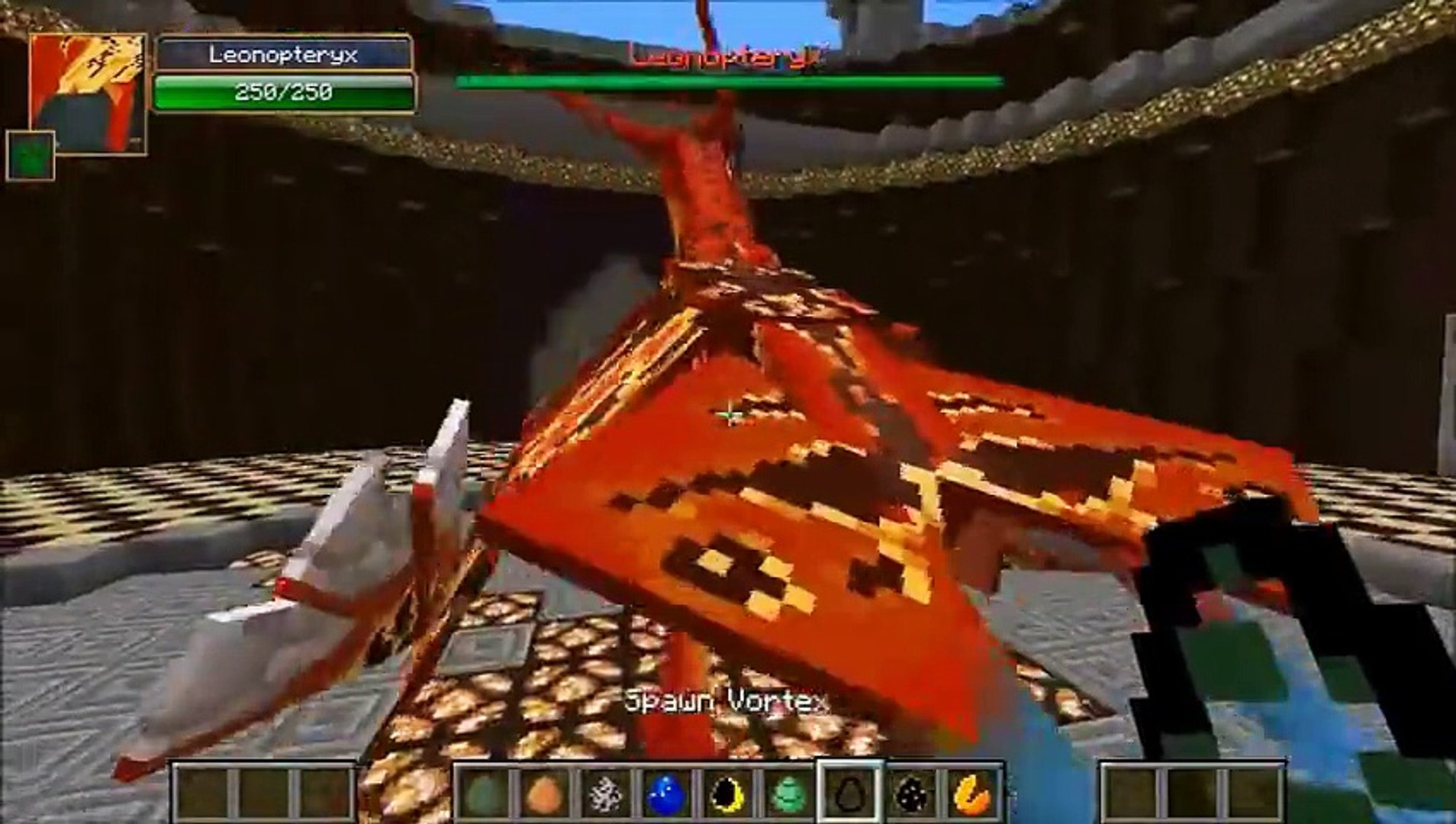 Leonopteryx Vs Nightmare Minecraft Mob Battles Orespawn Mutant Creatures Mods Dailymotion Video