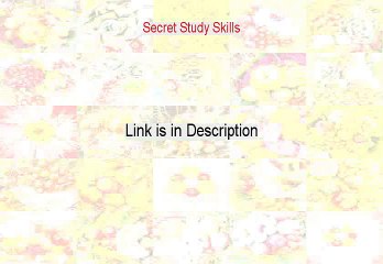 Secret Study Skills Free PDF - Download Now 2015