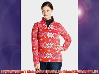 Spyder Womens Alpine Chic Sweater GirlfriendSizzleWhite 10