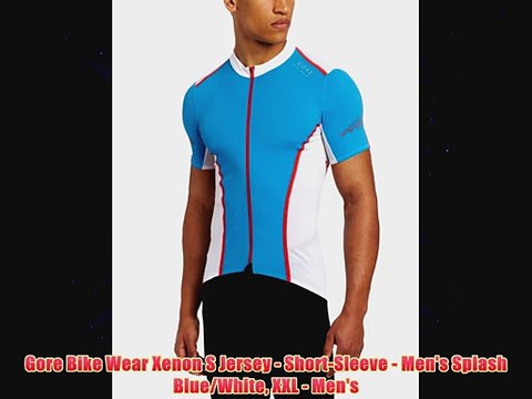 Gore Bike Wear Xenon S Jersey ShortSleeve Mens Splash BlueWhite XXL Mens