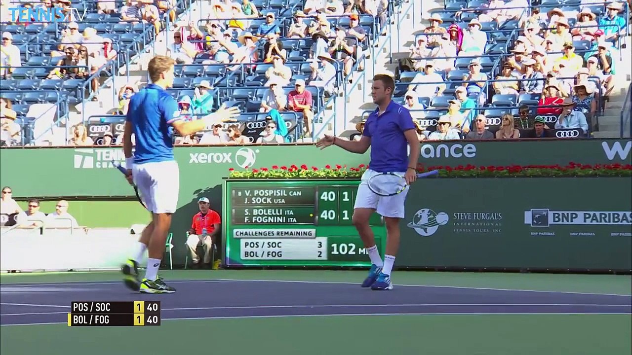 Indian Wells 2015 Doubles Final Hot Shots