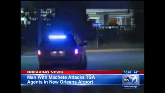 Machete-wielding man with wasp spray shot down at New Orleans airport