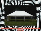 Celina 20 x 40 Classic Pole Tent with Galvanized Steel Poles and White Top