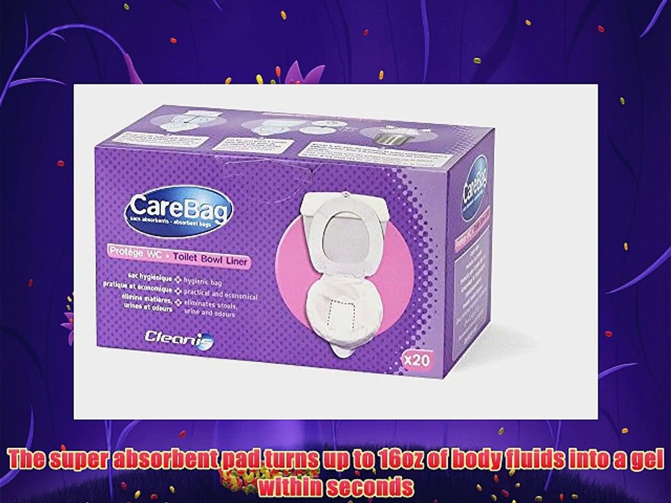 Cleanis Care Bag Toilet Bowl Liner with Super Absorbent Pad 360 Count