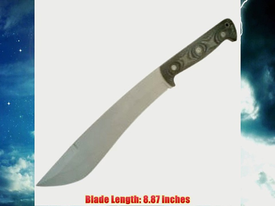 Entrek Destroyer Micarta Handle Plain wKydex Sheath ENDESTROYER