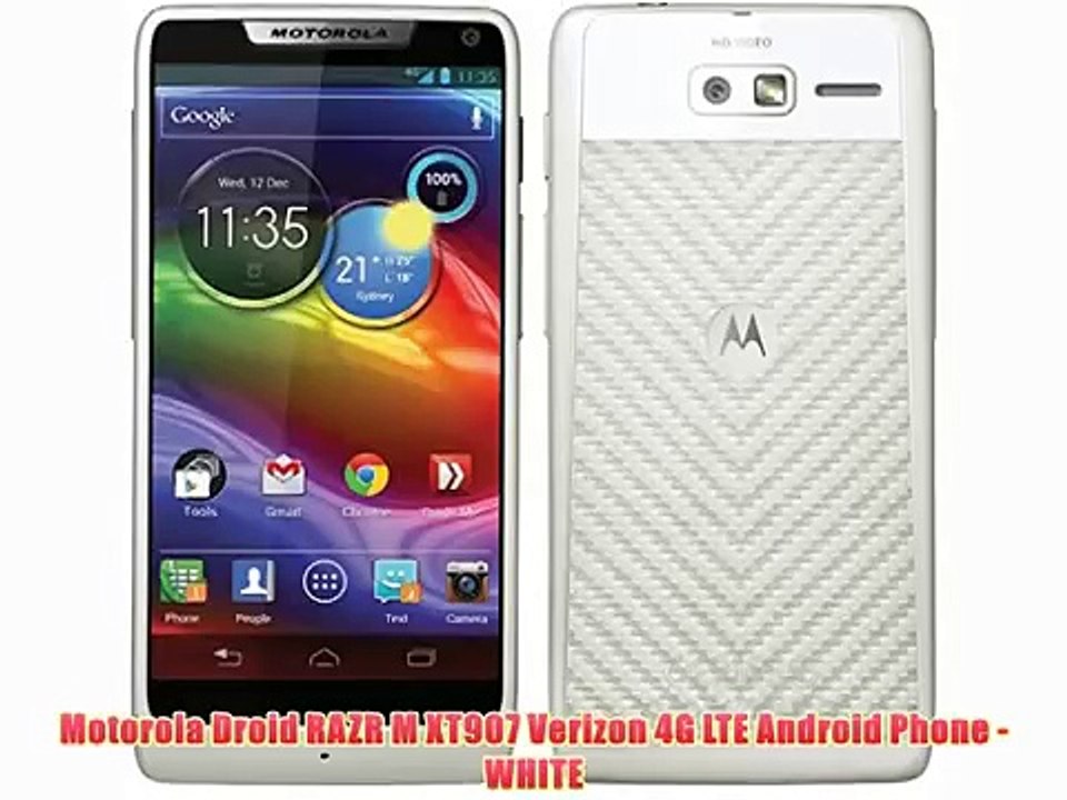 Motorola Droid RAZR M XT907 Verizon 4G LTE Android Phone - WHITE