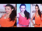 Hot Malaika Arora Khan Huge Assets In Orange Dress