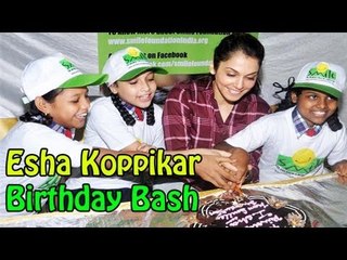 Isha Koppikar Celebrating Her Birthday With Childrens