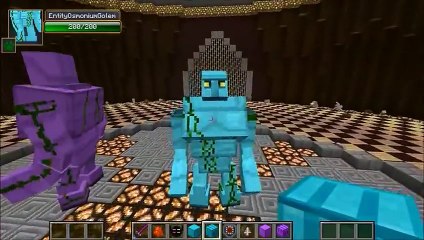 STARCONIUM GOLEM VS MUTANT ZOMBIE & ROBO POUNDER - Minecraft Mob Battles - Mods