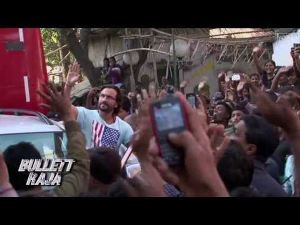 Bullett Raja : Behind-the-scenes : Saif & Sonakshi drive Kolkata crazy