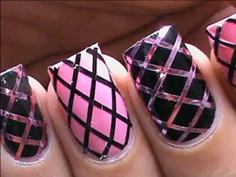 Striping tape nail art tutorial for beginners easy how to do nail art striping tape tutorial video - Video Dailymotion