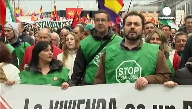 Thousands join anti-austerity march in Madrid