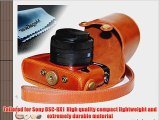 MegaGear Ever Ready Protective Light Brown Leather Camera Case  Bag for Sony DSC-RX1 RX1