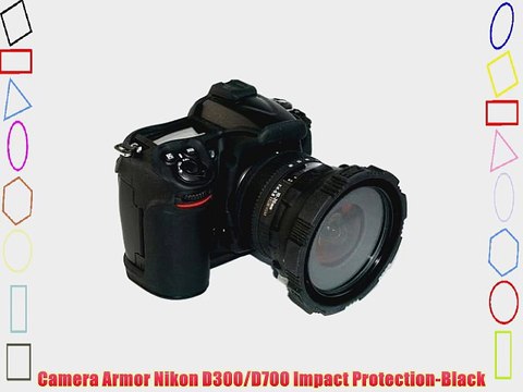 Camera Armor Nikon D300/D700 Impact Protection-Black